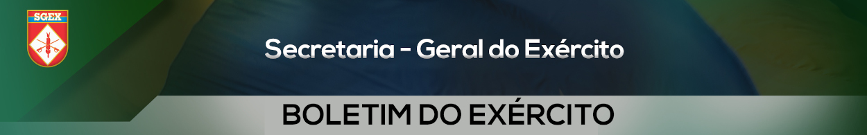 Boletim do Exército Número 32A/2022, de 12 de agosto de 2022